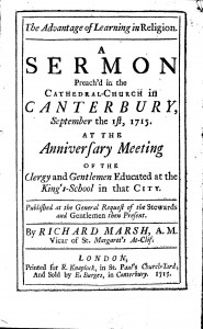 Feast Society sermon 1715